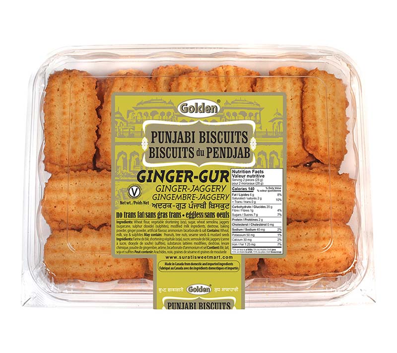 Golden Punjabi Biscuits Ginger-Gur