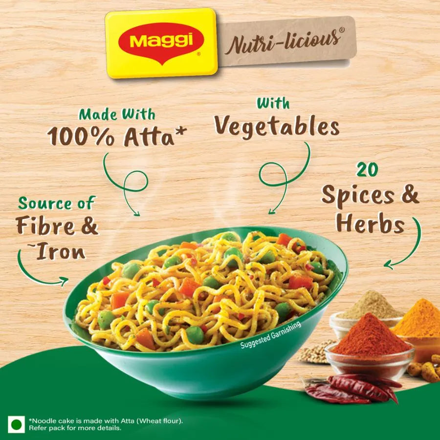 Maggi Masala Veg Atta Noodles- 290g