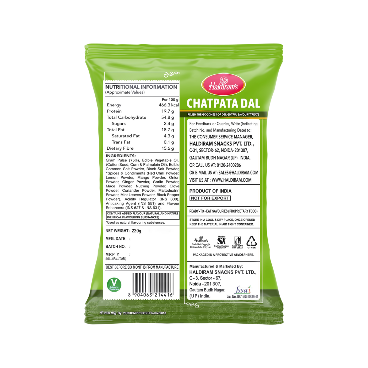 Haldiram's Chana Dal- 400g