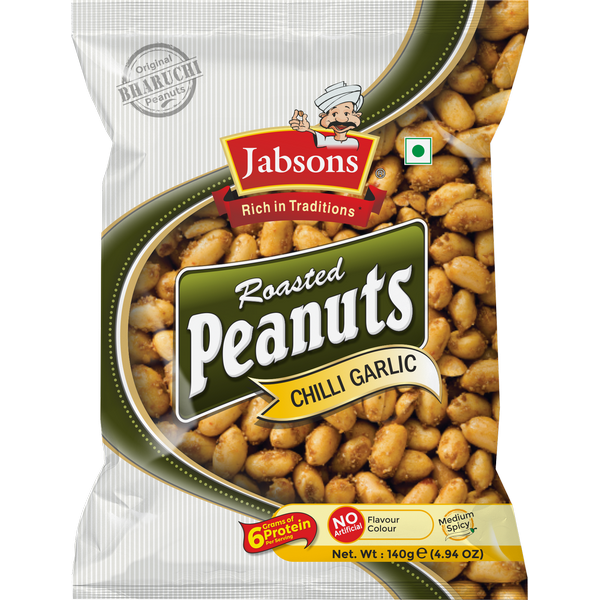 Jabsons Chilly Garlic Roasted Peanuts