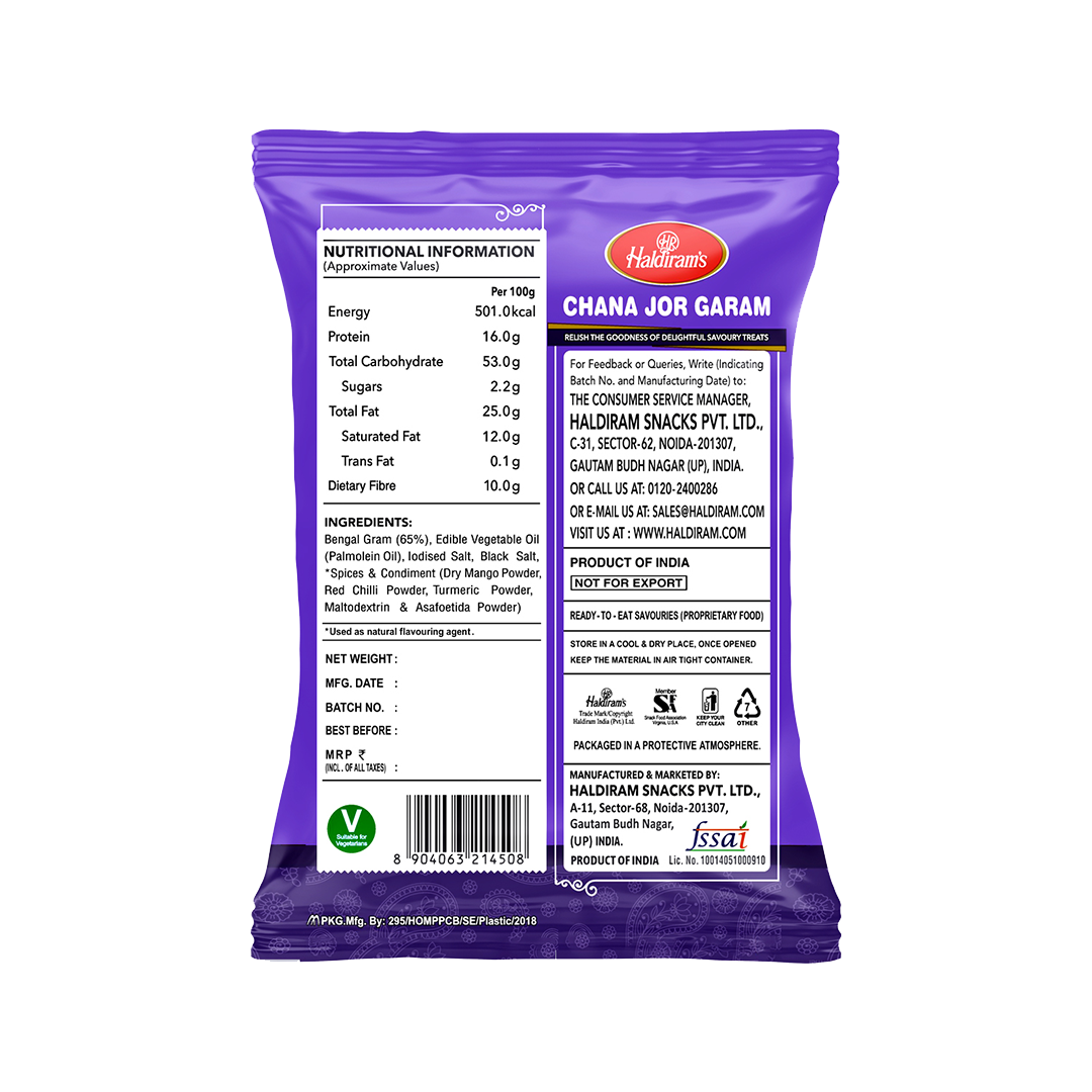 Haldiram's Chana Jor Garam- 400g