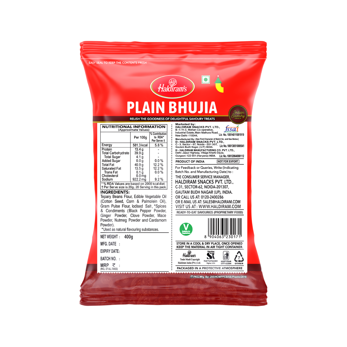 Haldiram's Plain Bhujia- 400g