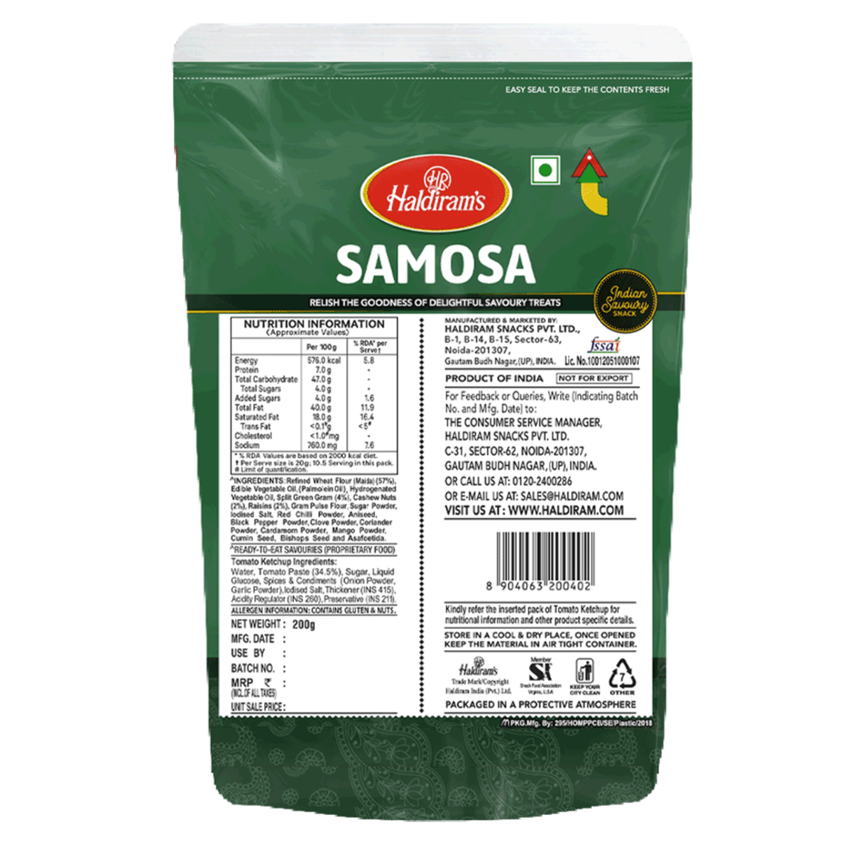 Haldiram's Samosa- 400g